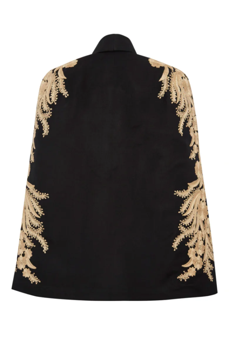 ALYA TUXEDO CAPE WITH DETAILING - Image 3