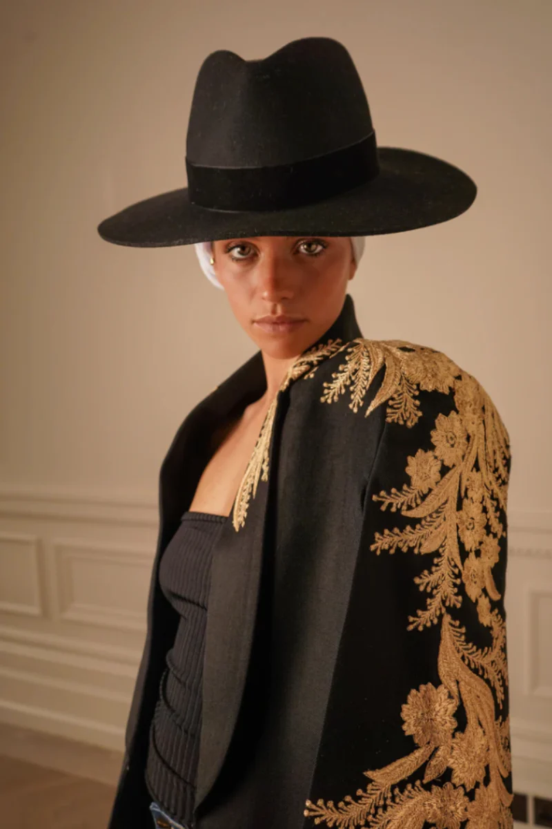 ALYA TUXEDO CAPE WITH DETAILING - Image 5