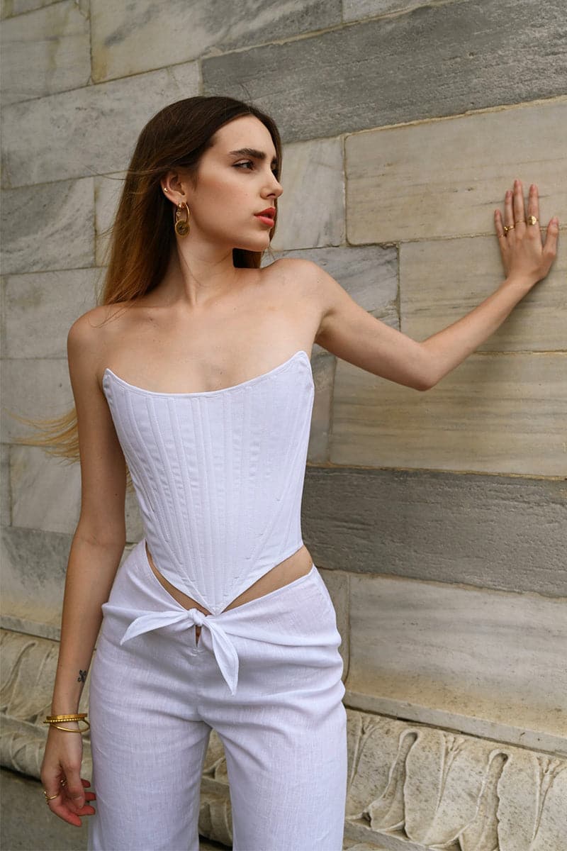 BAROQUE CORSET IN BLANC - Image 6