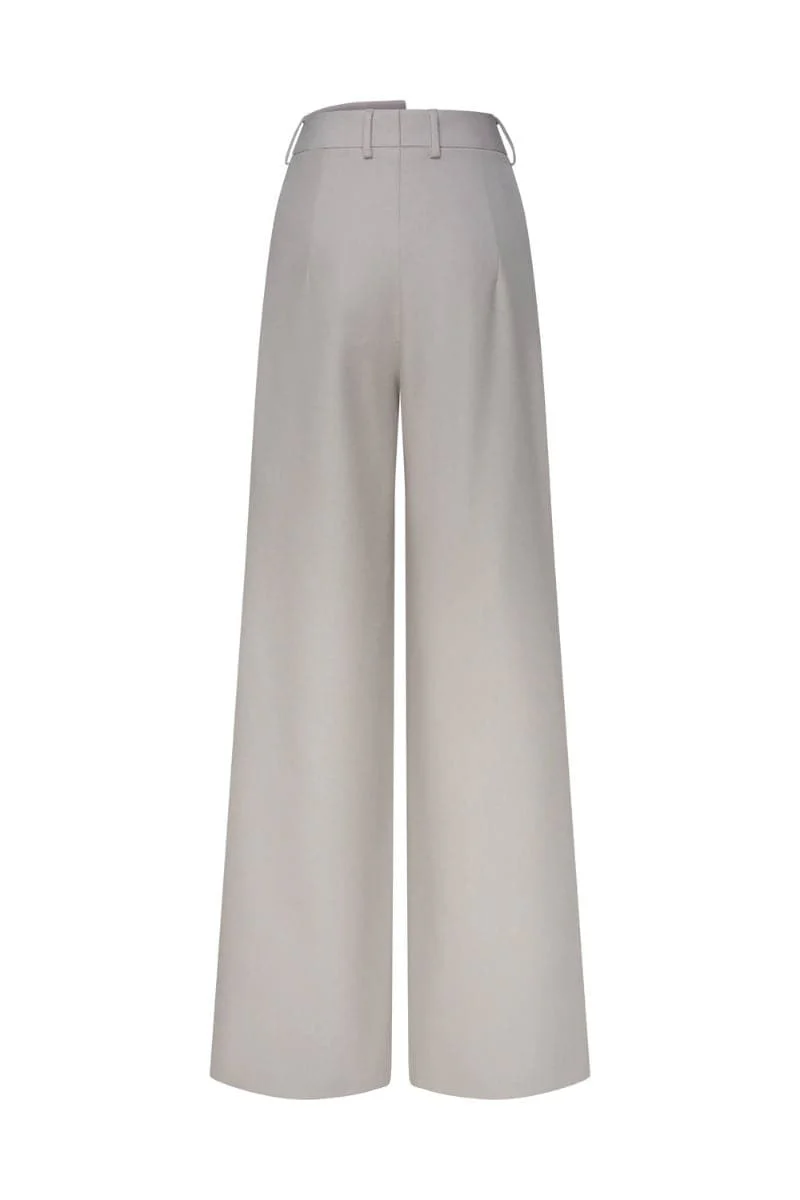 BEIGE LOP SIDED PANTS - Image 3