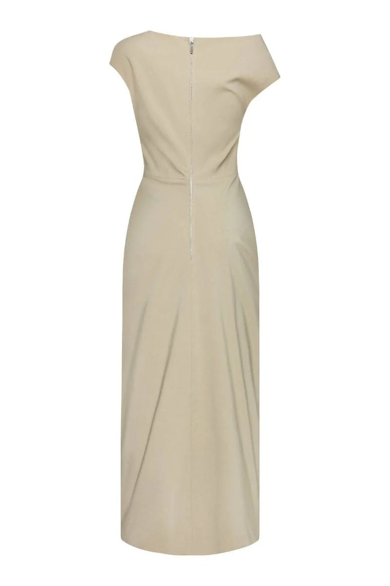BEIGE TONYY STORM MAXI DRESS - Image 4