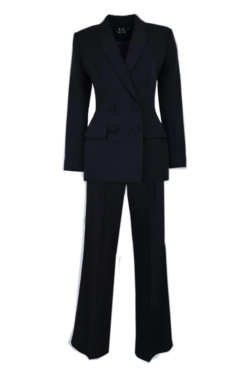 BLACK HOURGLASS SUIT SET - Image 8