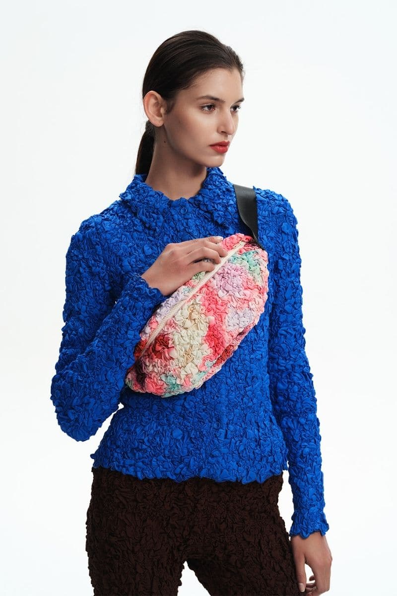 BLUE SMOCKED SHIRT - Image 5