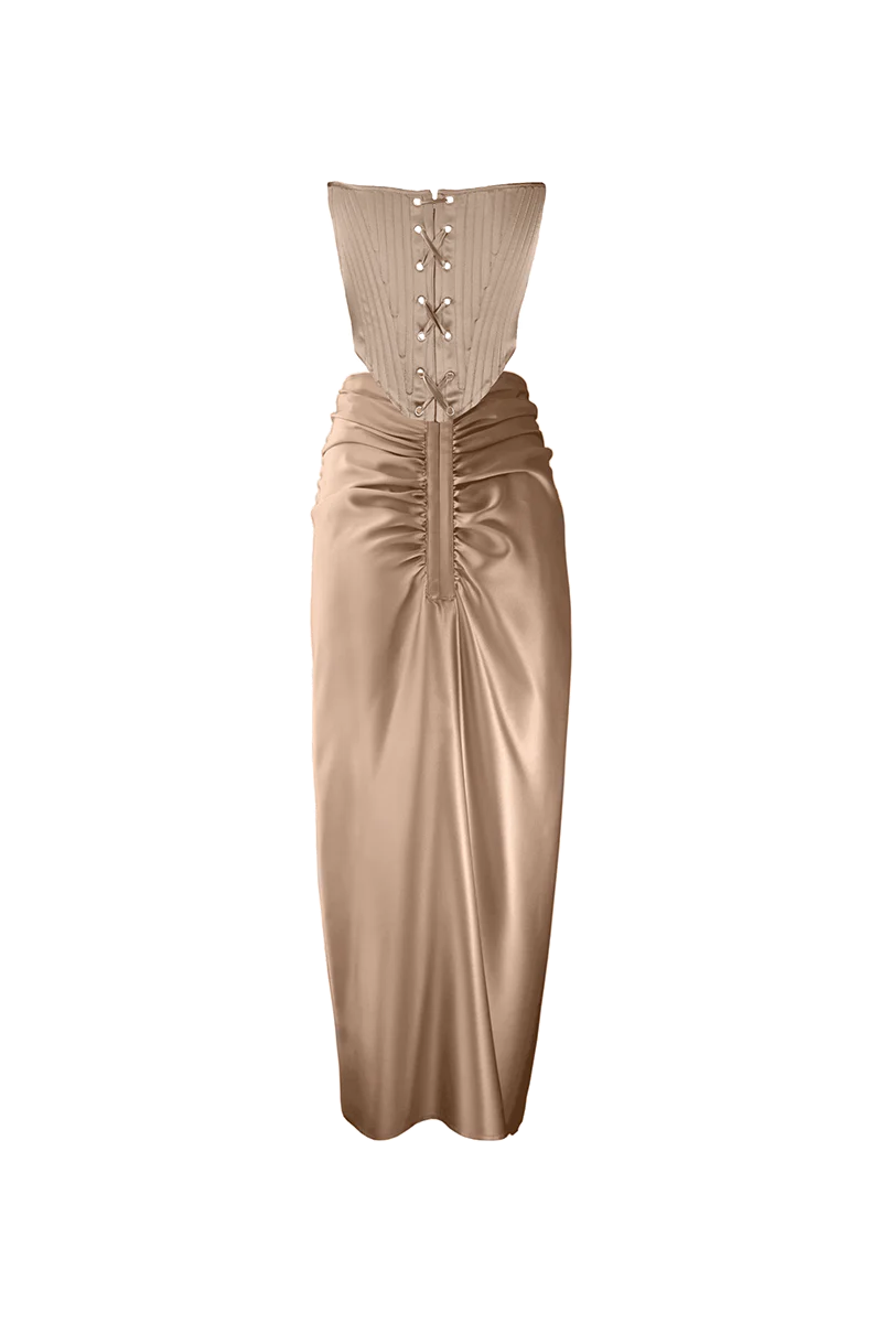 CHAMPAGNE TWO-PIECE TWIST SET - Image 7