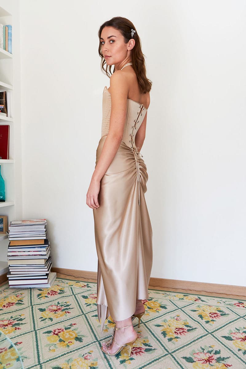 CHAMPAGNE TWO-PIECE TWIST SET - Image 8