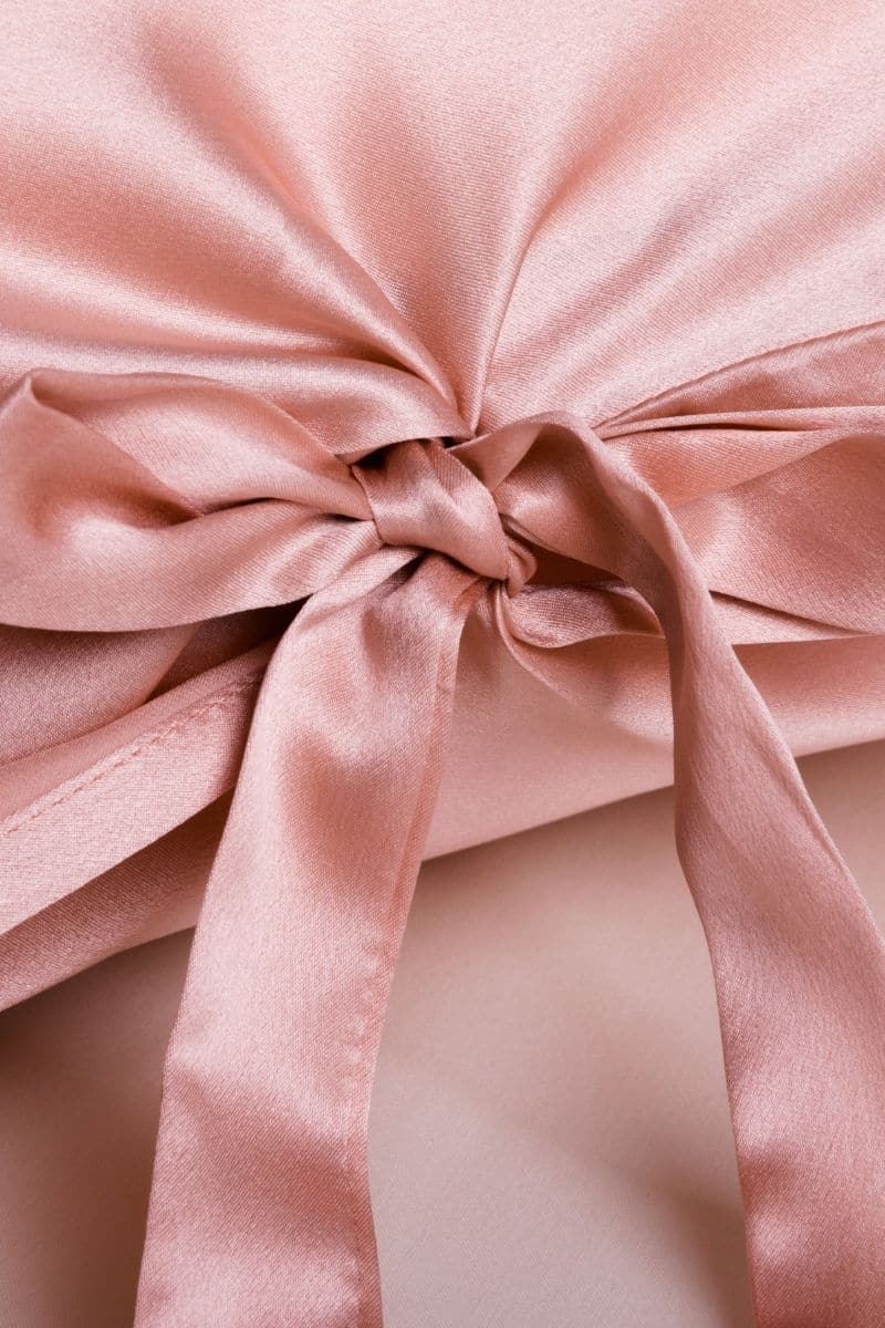 CLASSIC QUEEN-SIZE SILK PILLOWCASE - ROSE PINK - Image 4