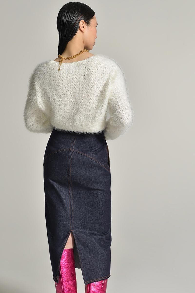CROPPED KNITTED CARDIGAN - Image 3