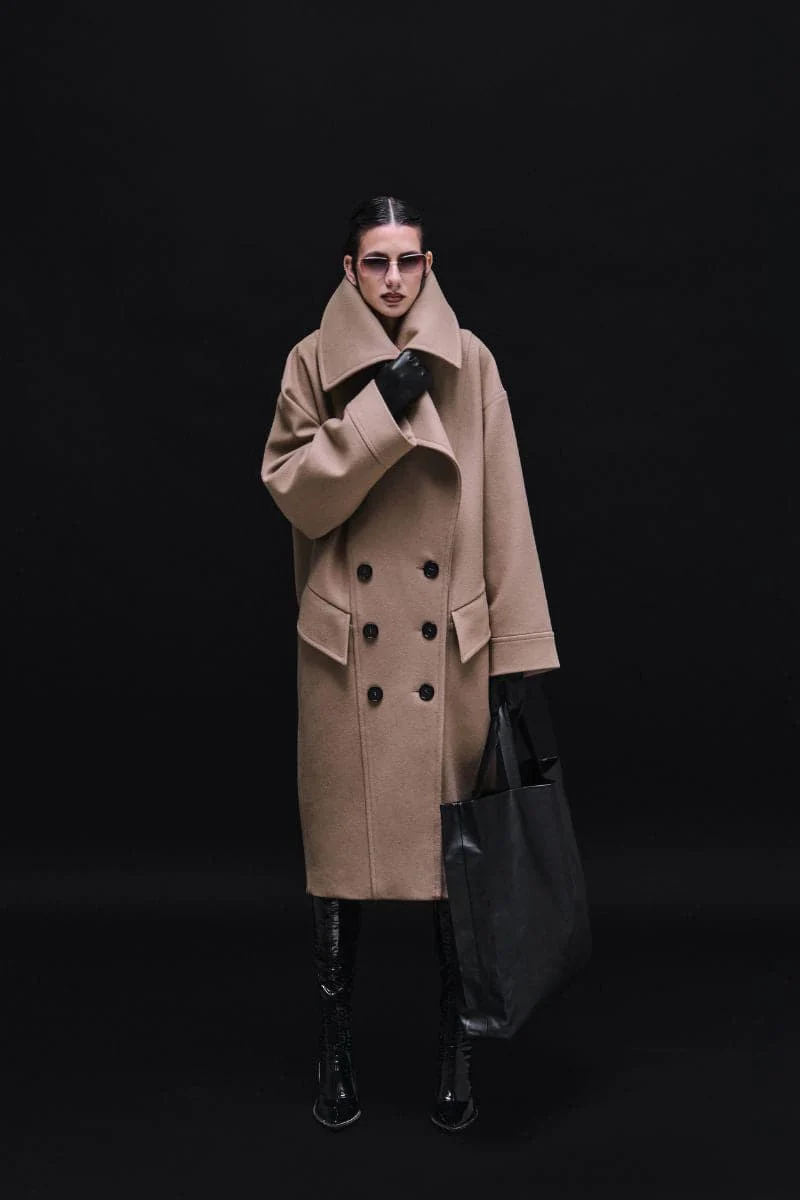 DOUBLE BREASTED RELAXED COAT - Image 6