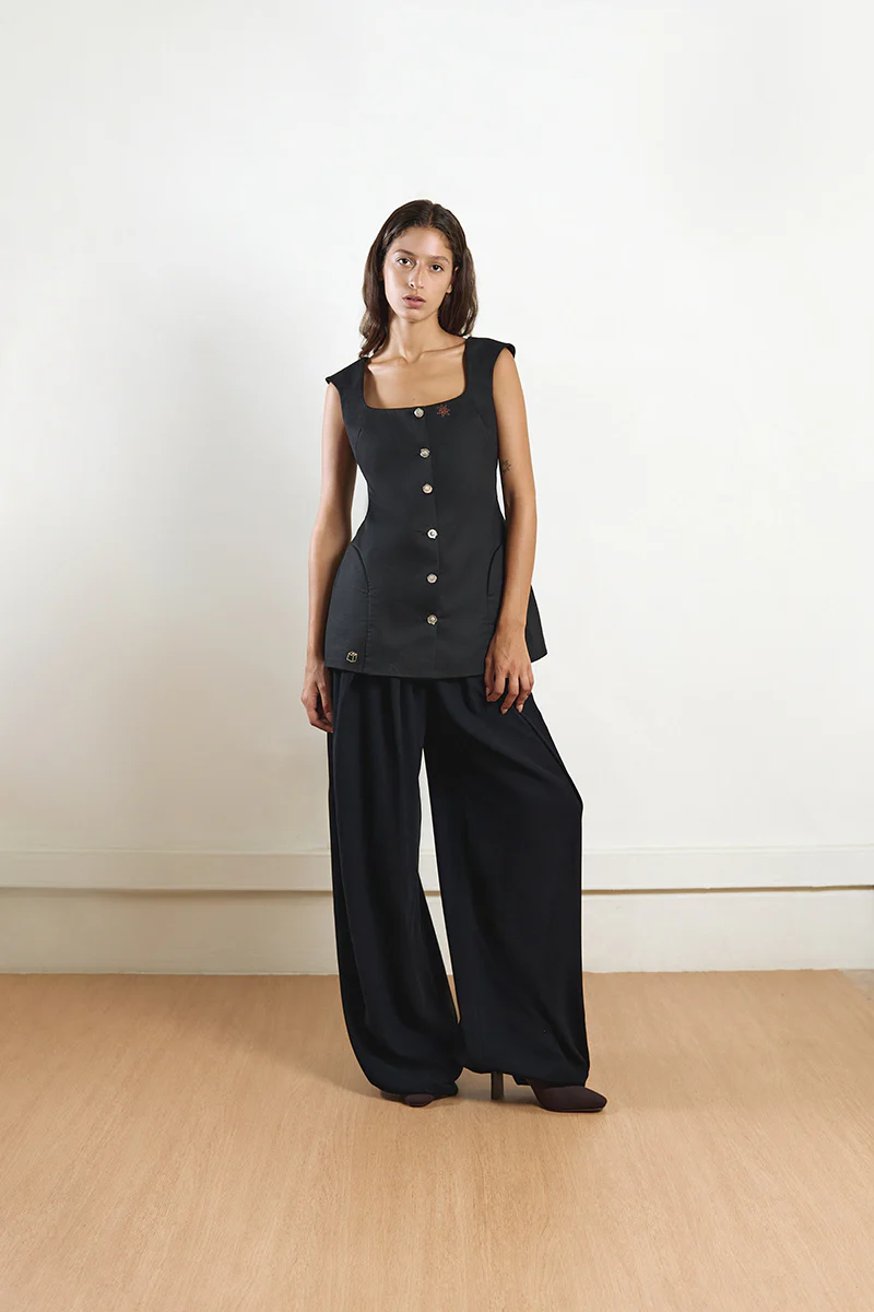 FIXED CORSET IN BLACK - Image 4