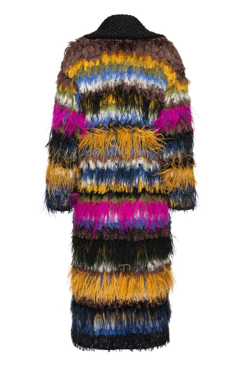FRINGED MOHAIR COAT - Image 3