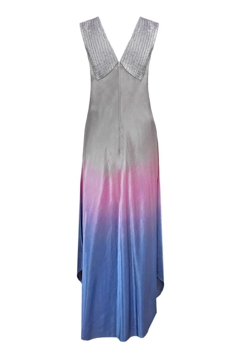 GRADIENT ANGULAR MAXI DRESS - Image 3