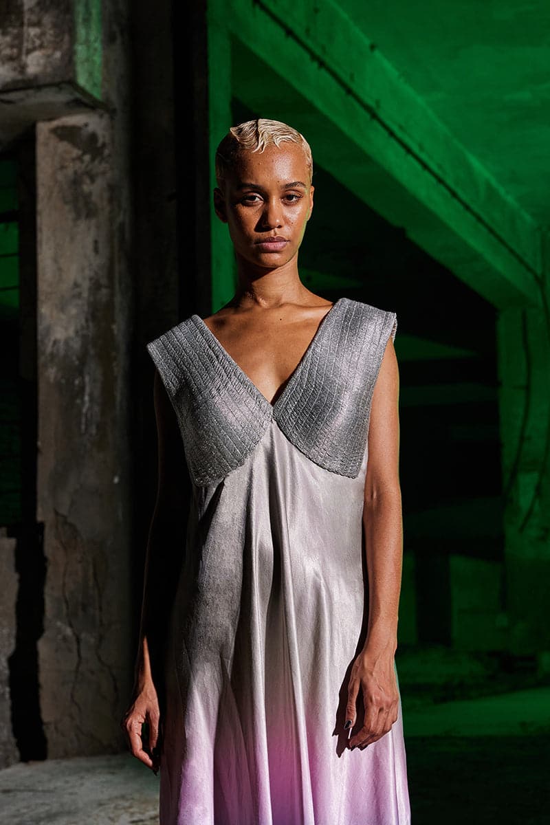 GRADIENT ANGULAR MAXI DRESS - Image 5