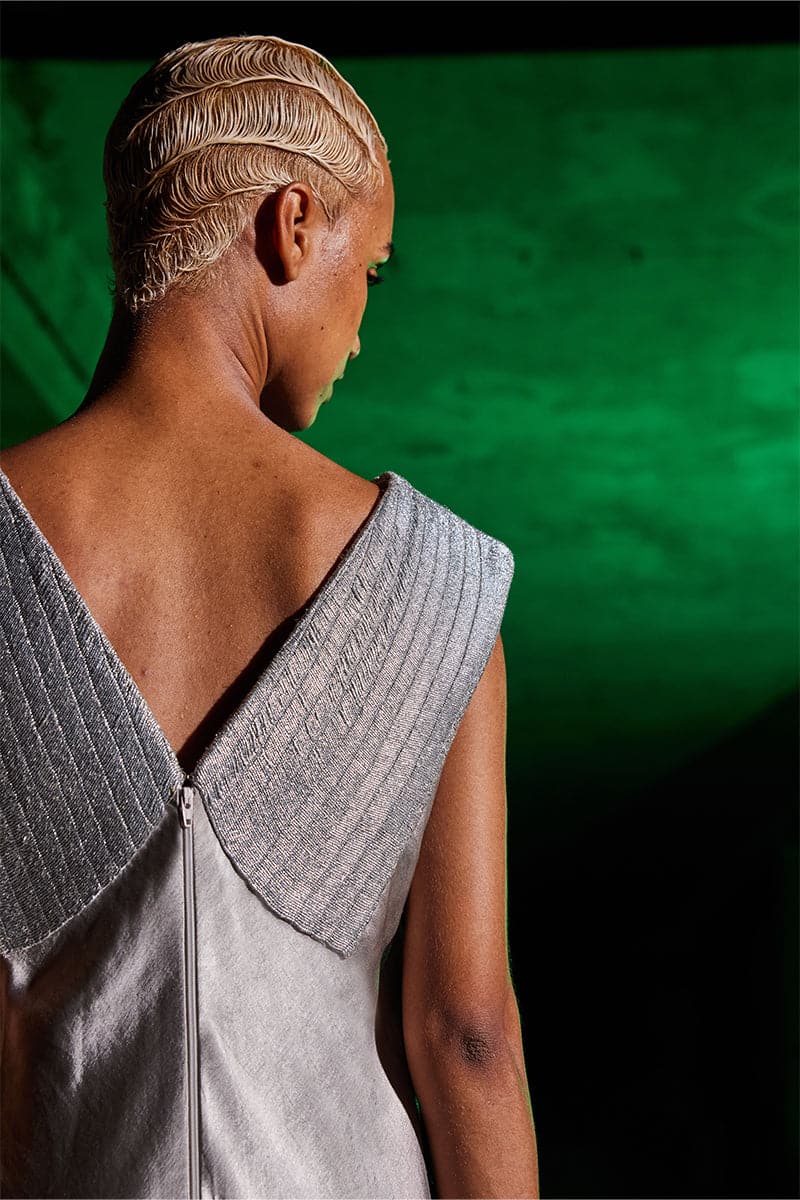 GRADIENT ANGULAR MAXI DRESS - Image 6