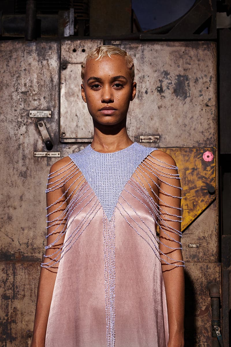 GRADIENT SEQUIN TASSEL KAFTAN MAXI DRESS - Image 5