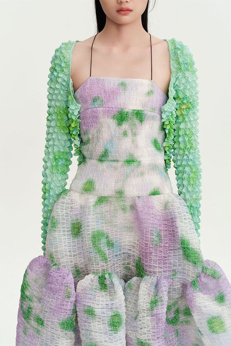 GREEN FLORAL PRINT CLARA TOP - Image 5