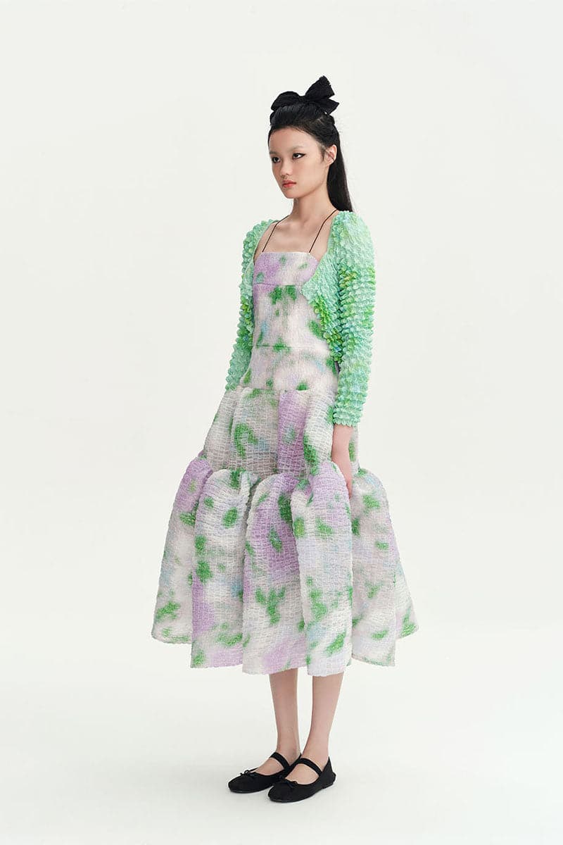 GREEN FLORAL PRINT CLARA TOP - Image 6