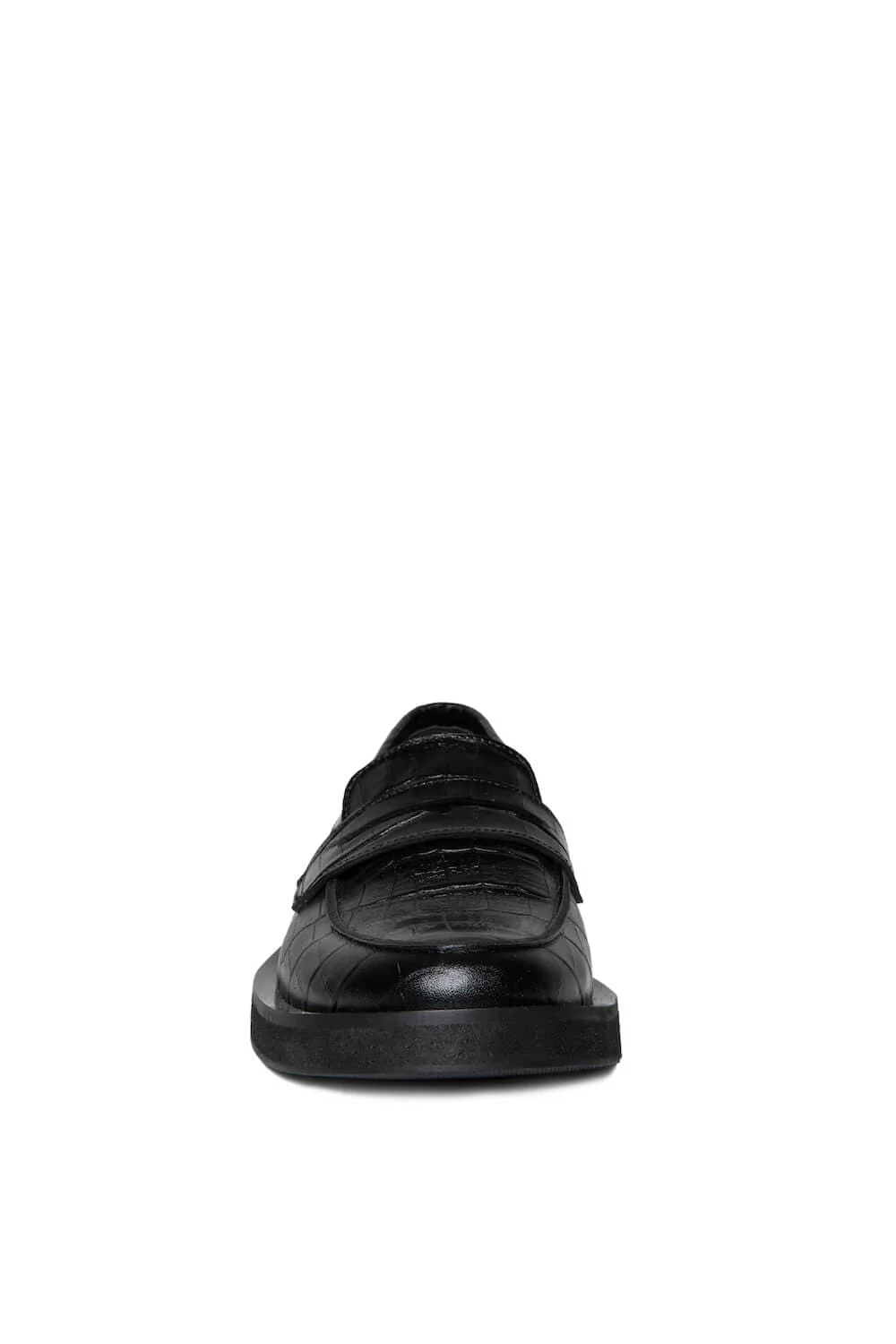 KATE CROC-EFFECT LEATHER LOAFERS - Image 3