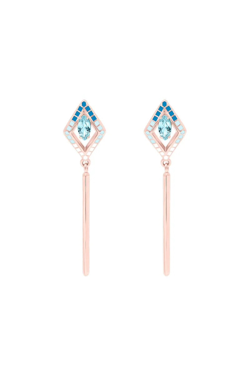 KORA PLATED DROP EARRINGS - Image 3