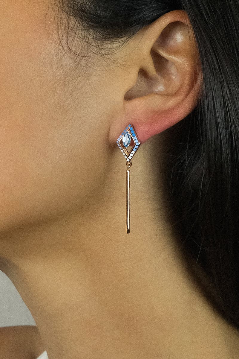 KORA PLATED DROP EARRINGS - Image 7