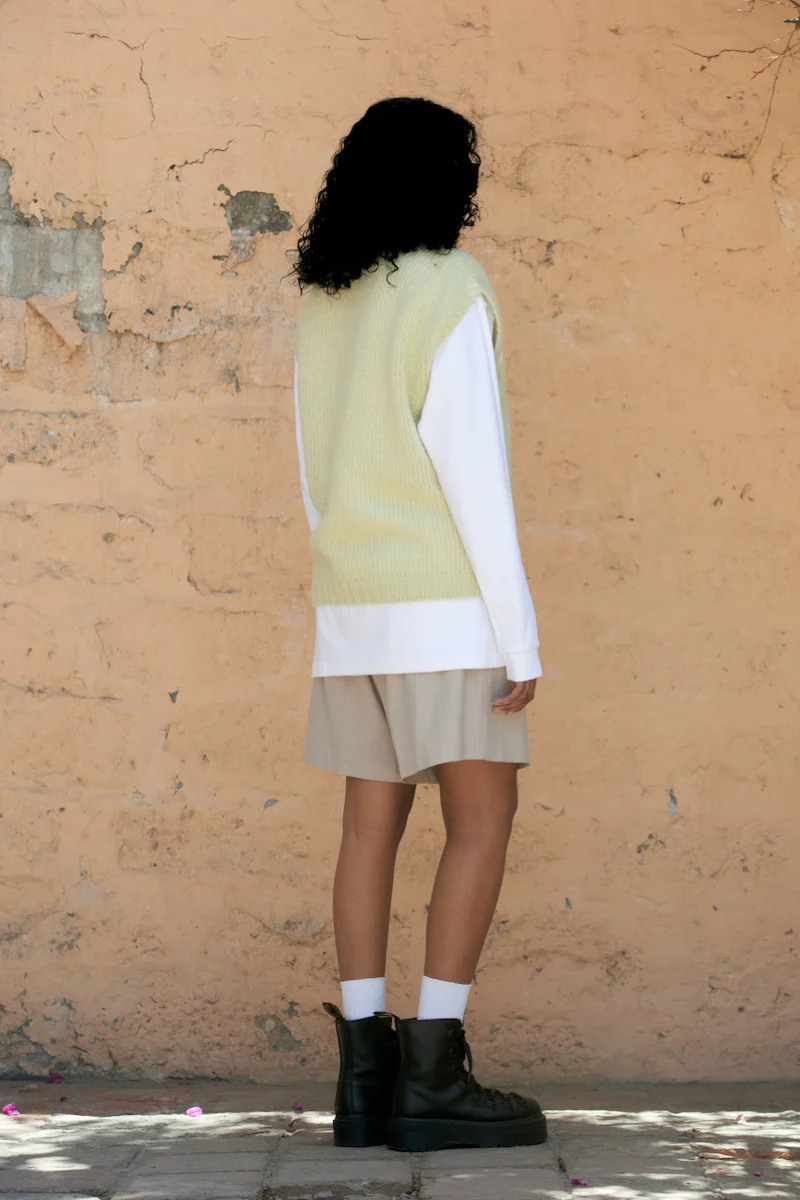 LA SIERRA KNITTED PISTACHIO VEST - Image 3