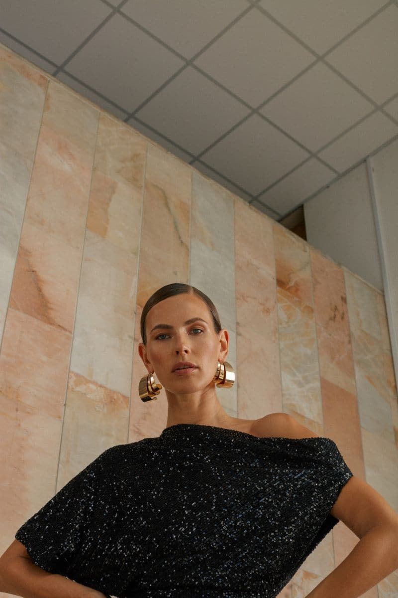 MARGO ONE-SHOULDER MIDI DRESS - Image 4