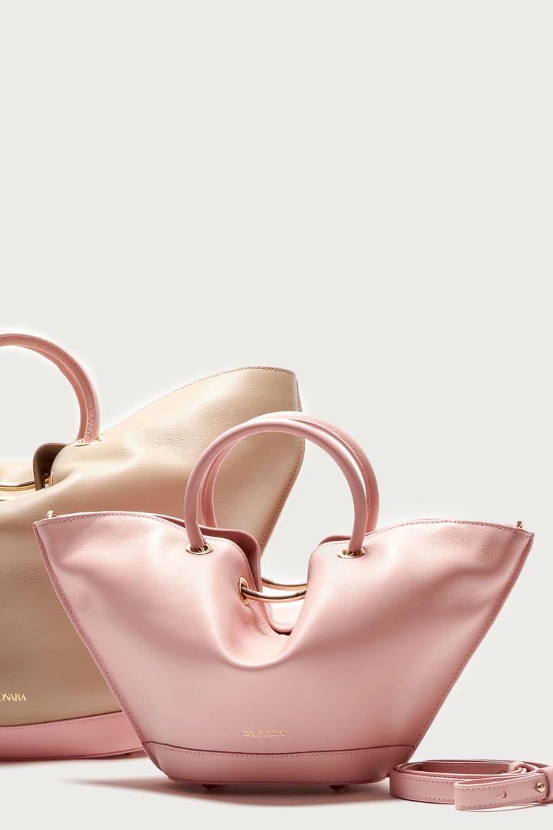 MINI PINK PEONY CAPAZO BAG - Image 3