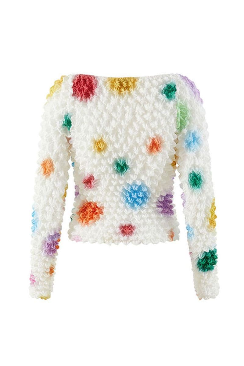 MULTICOLOR POLKA DOT CLARA TOP - Image 4