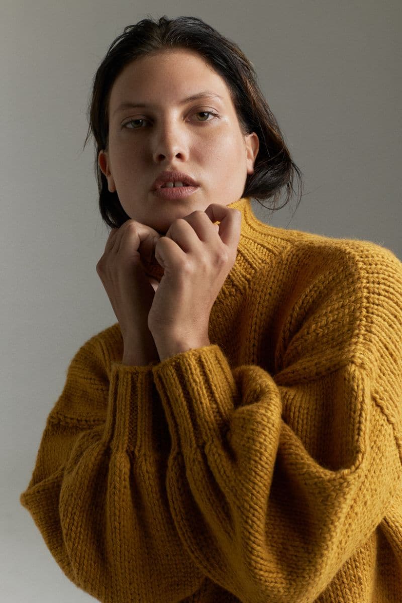 MUSTARD EVE MIDI TURTLENECK SWEATER - Image 4