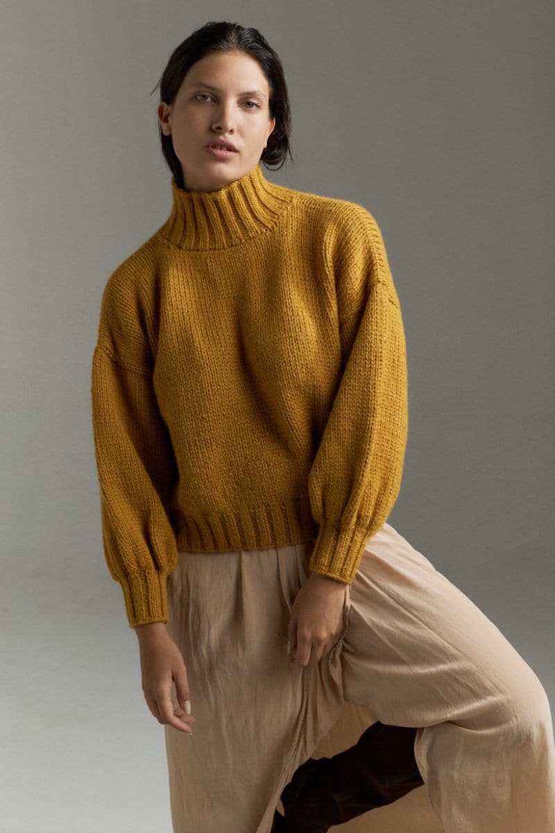 MUSTARD EVE MIDI TURTLENECK SWEATER - Image 5