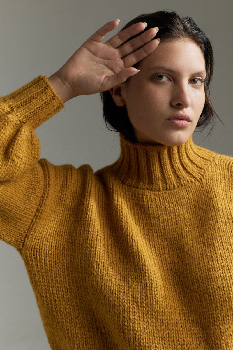 MUSTARD EVE MIDI TURTLENECK SWEATER - Image 6