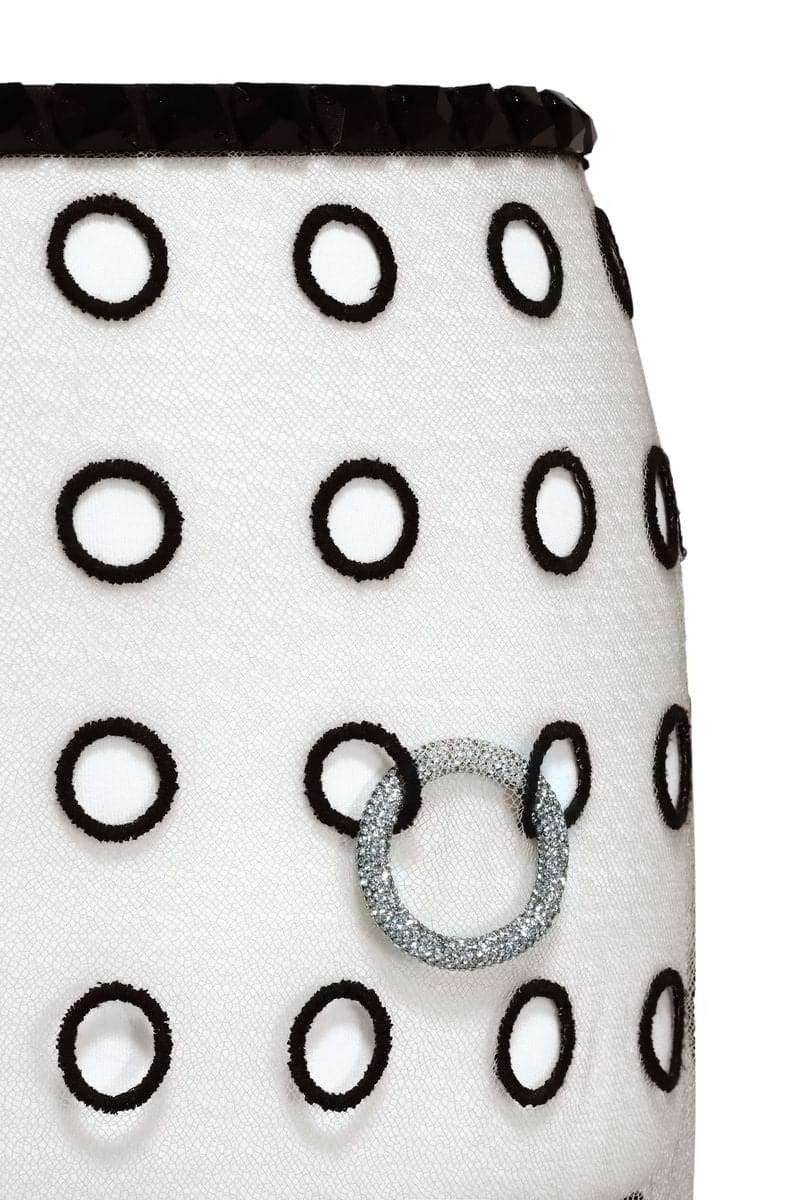 NUDE PIERCING MIDI SKIRT - Image 5