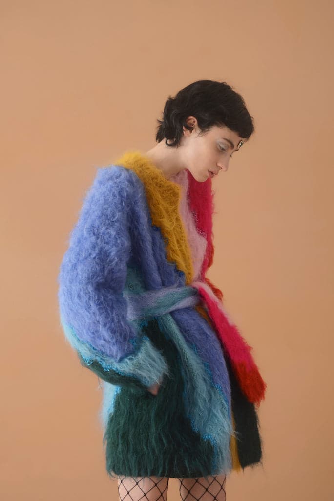 OVERSIZED BELTED MOHAIR CARDIGAN - Image 5