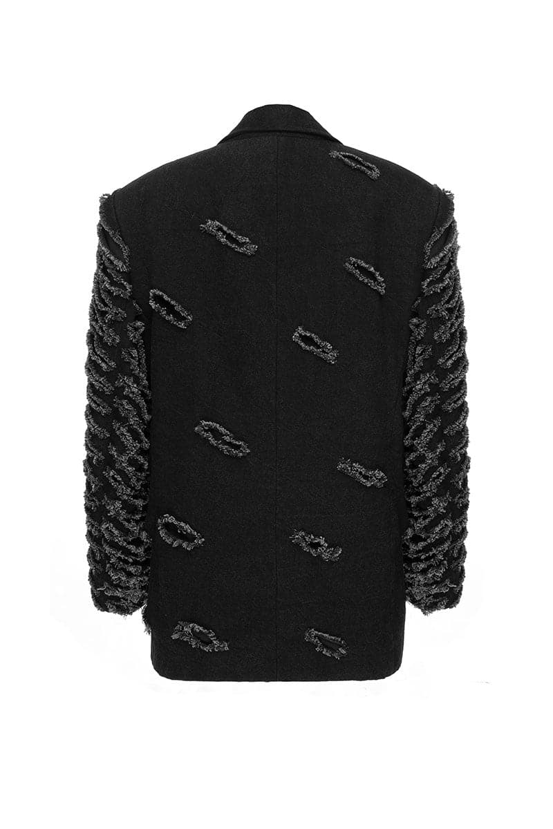 OVERSIZED DISTRESSED DENIM JACKET - Image 7