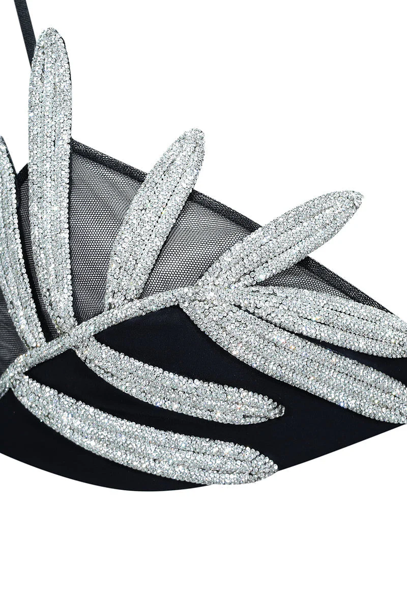 PALME BLACK LEAF BRALETTE - Image 4