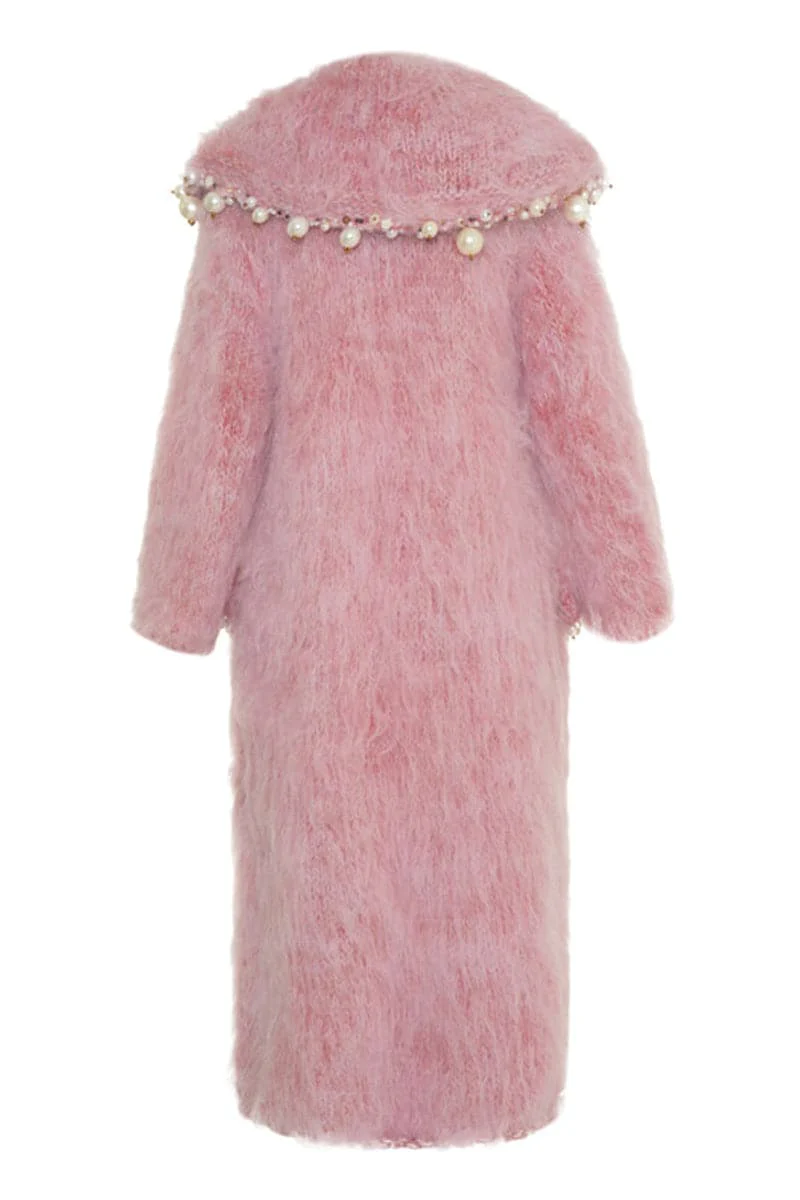 PEARL EMBROIDERED MOHAIR COAT - Image 3