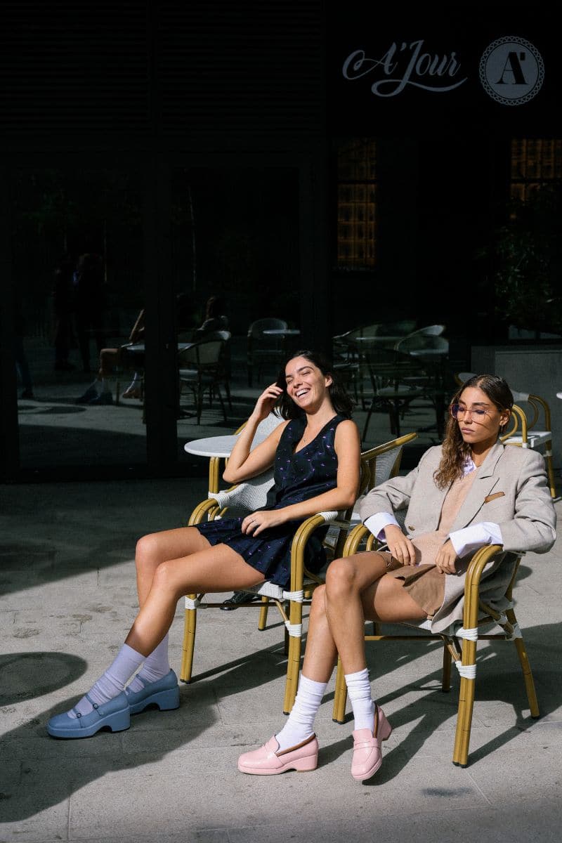 PENNY PINK LEATHER LOAFERS - Image 3