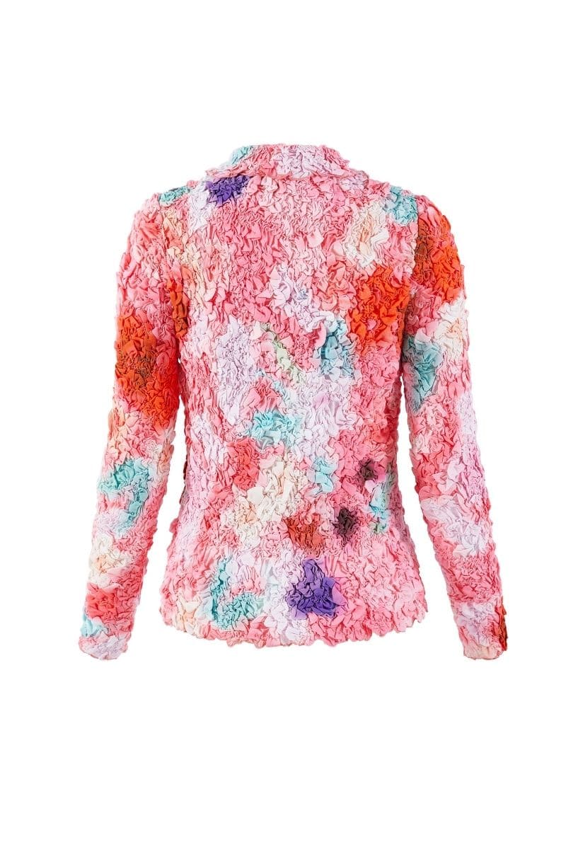 PINK FLORAL SMOCKED SHIRT - Image 4