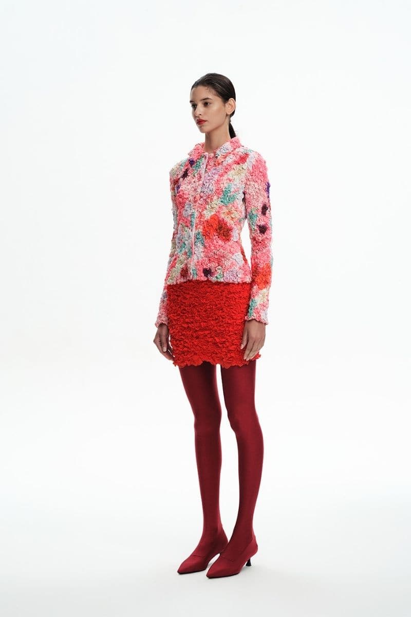 PINK FLORAL SMOCKED SHIRT - Image 5