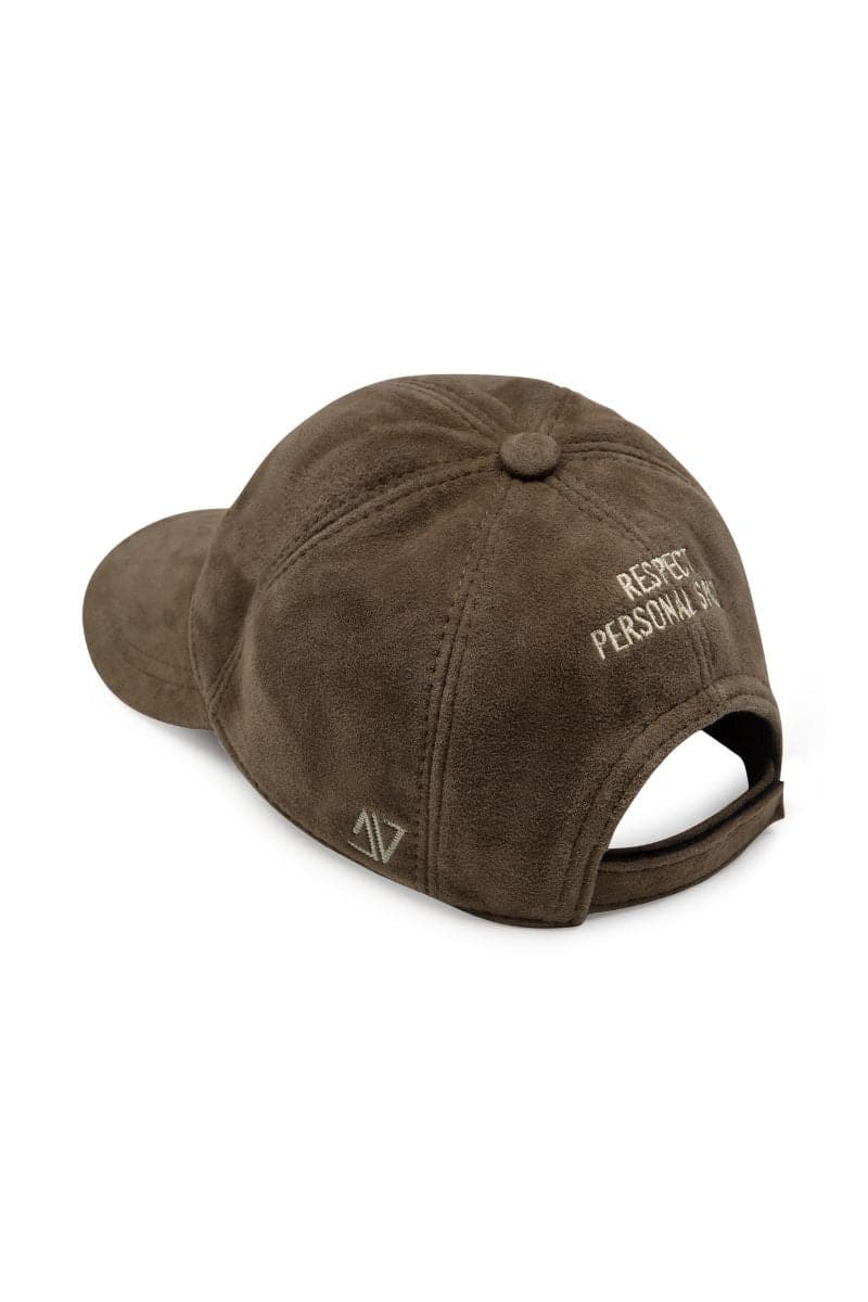 RESPECT PERSONAL SPACE BROWN UPCYCLED HAT - Image 4