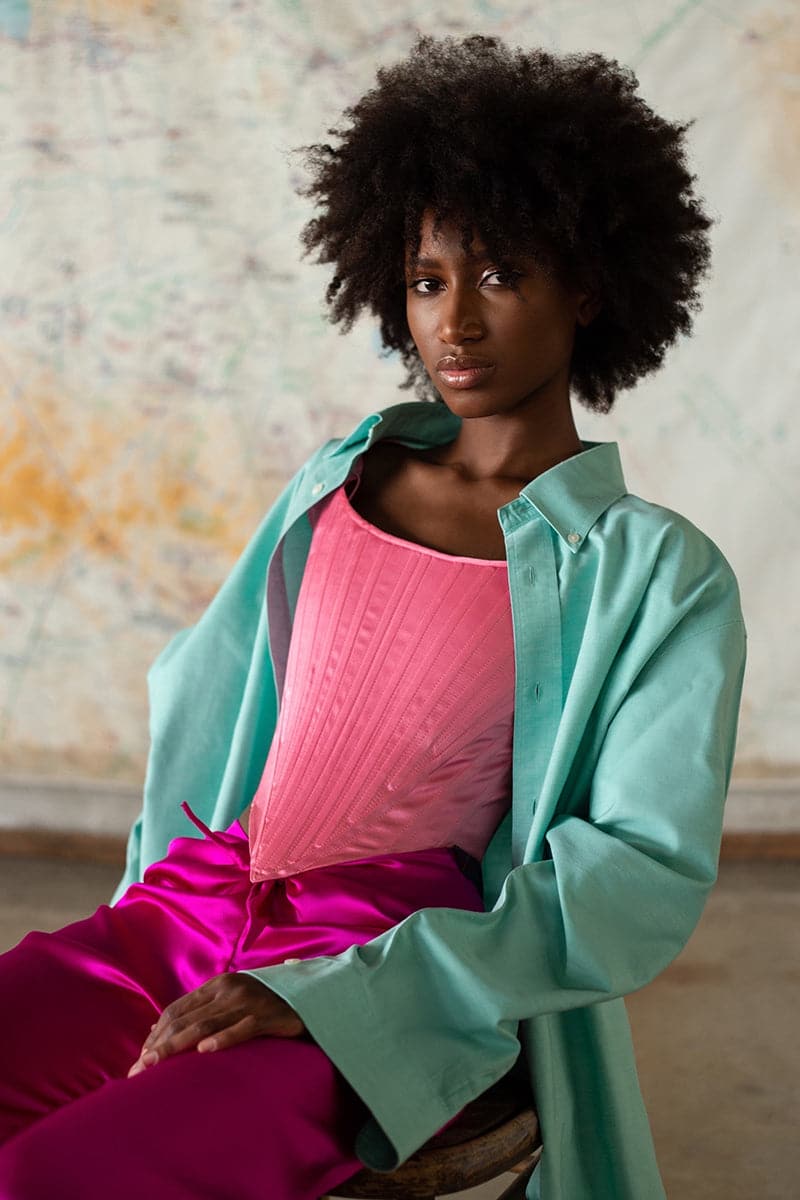 ROCOCO CORSET IN ROSE - Image 4