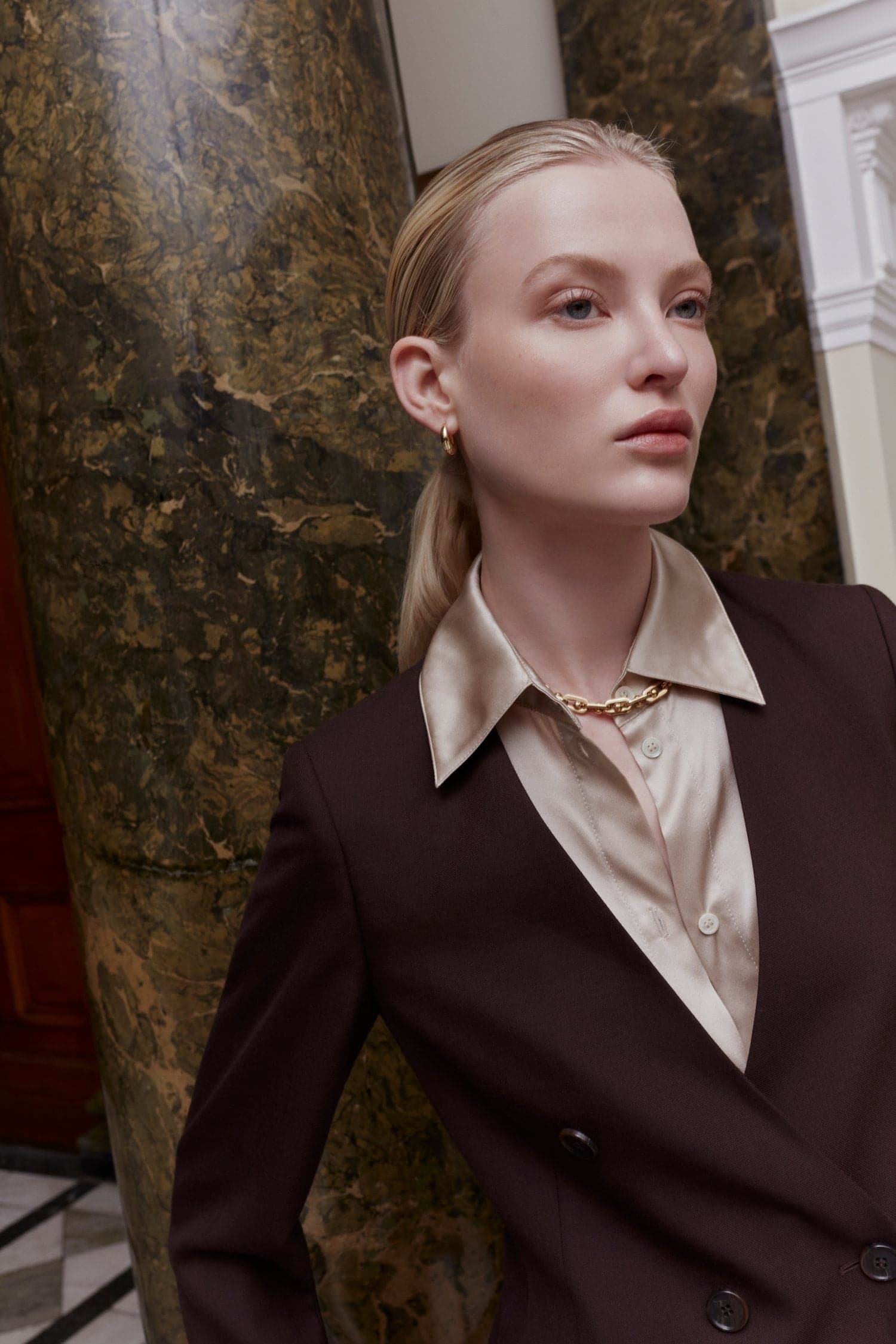 SILK MINI SHIRT-DRESS - Image 4