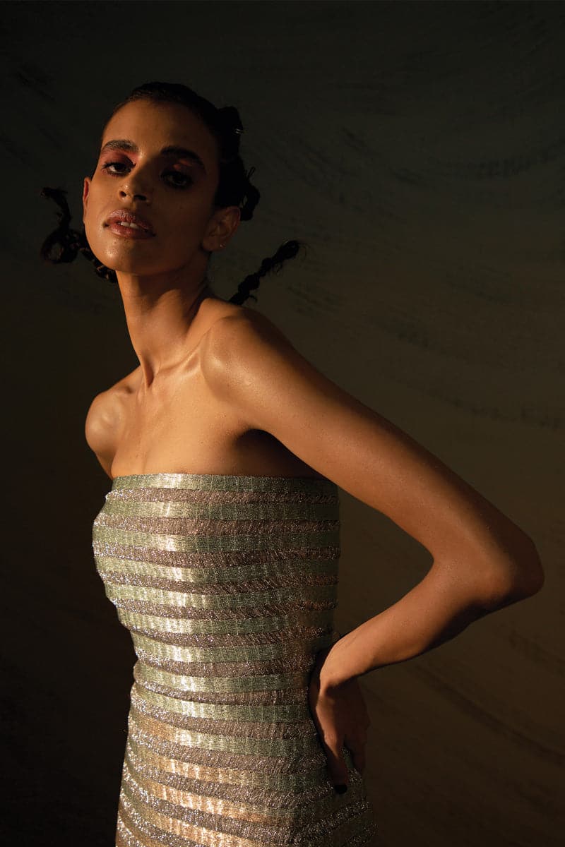 STRAPLESS GRADIENT MAXI DRESS - Image 5