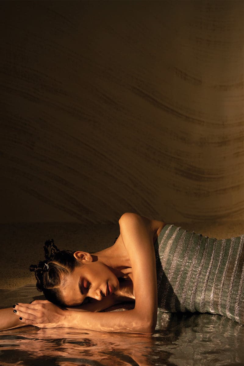 STRAPLESS GRADIENT MAXI DRESS - Image 7