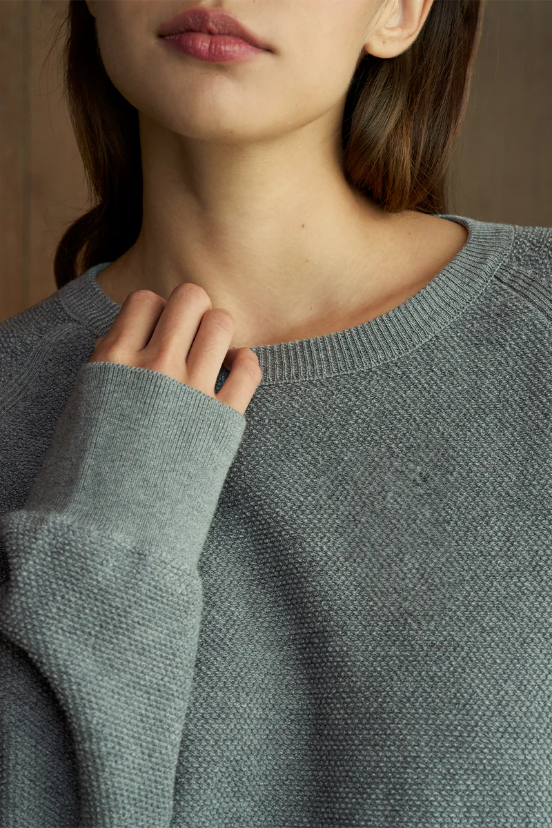 TERRA WOMEN'S KNIT SET IN GRAY - Image 5