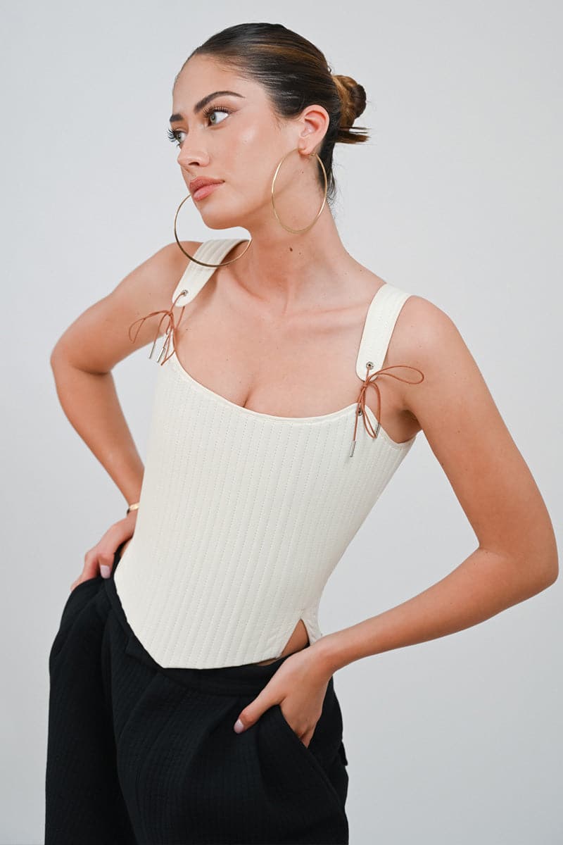 TUDOR CORSET IN SNOW - Image 12