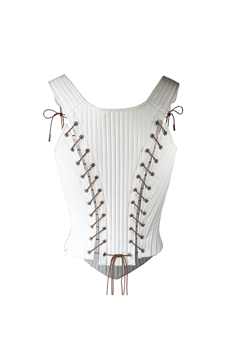 TUDOR CORSET IN SNOW - Image 6