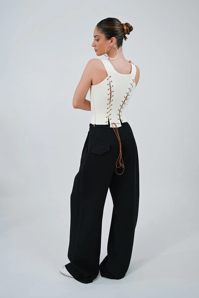 TUDOR CORSET IN SNOW - Image 8