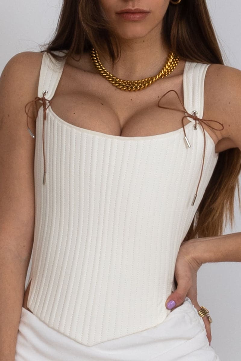 TUDOR CORSET IN SNOW - Image 9