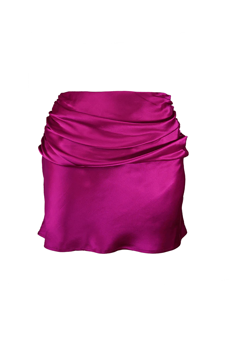 WAVE SKIRT IN FUCHSIA - Image 3