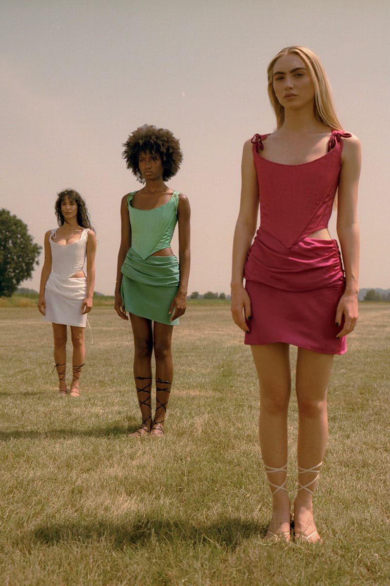 WAVE SKIRT IN PORCELLAIN - Image 3